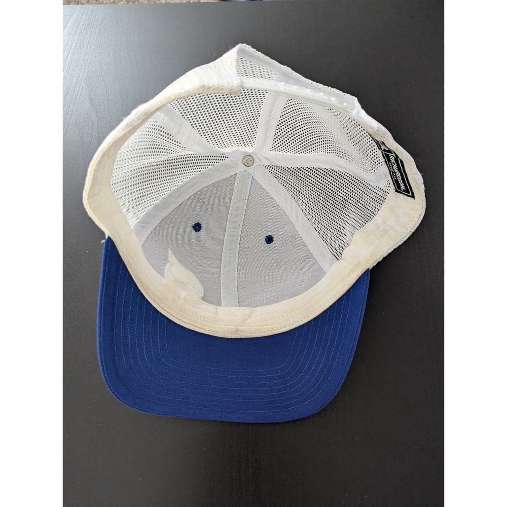 Richardson 112 Mesh Adjustable Snapback Trucker Hat Blue White - Picture 5 of 7